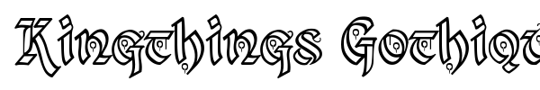 Kingthings Gothique + Xander font preview